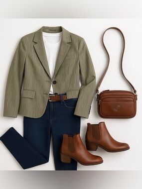 🆕🍂NWT 🇮🇹Made in Italy cotton blazer S ptp 18”